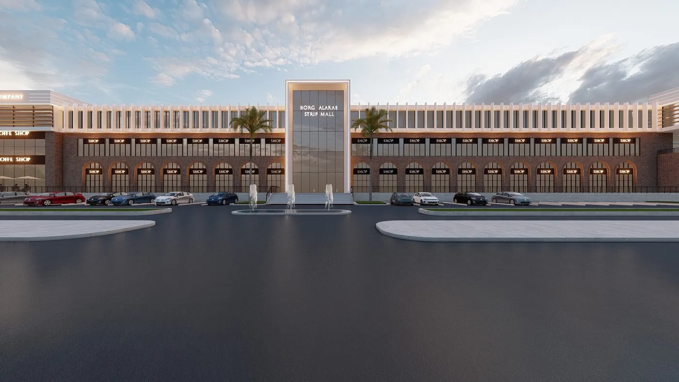 Strip Mall - Architectural Detail perspective 1