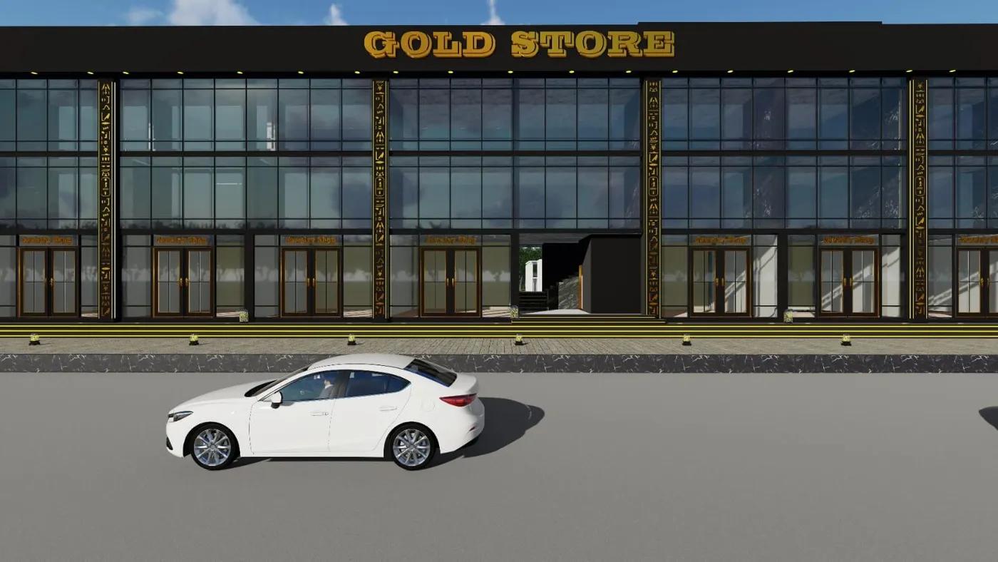 Gold Store Mall - Architectural Detail perspective 1