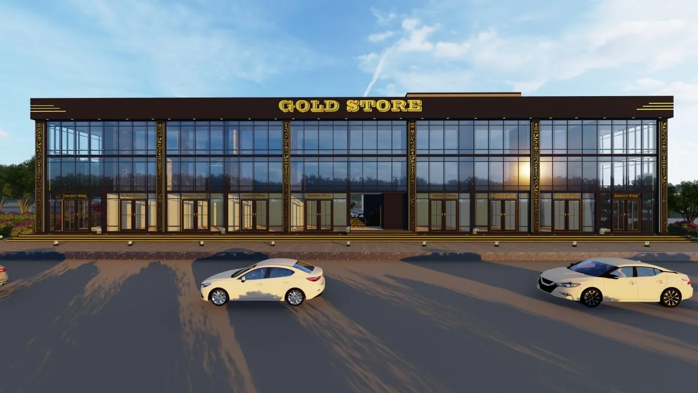 Gold Store Mall - Architectural Detail perspective 2