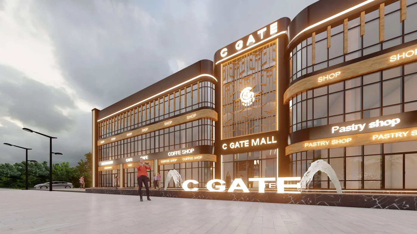 C Gate Mall - Architectural Detail perspective 2