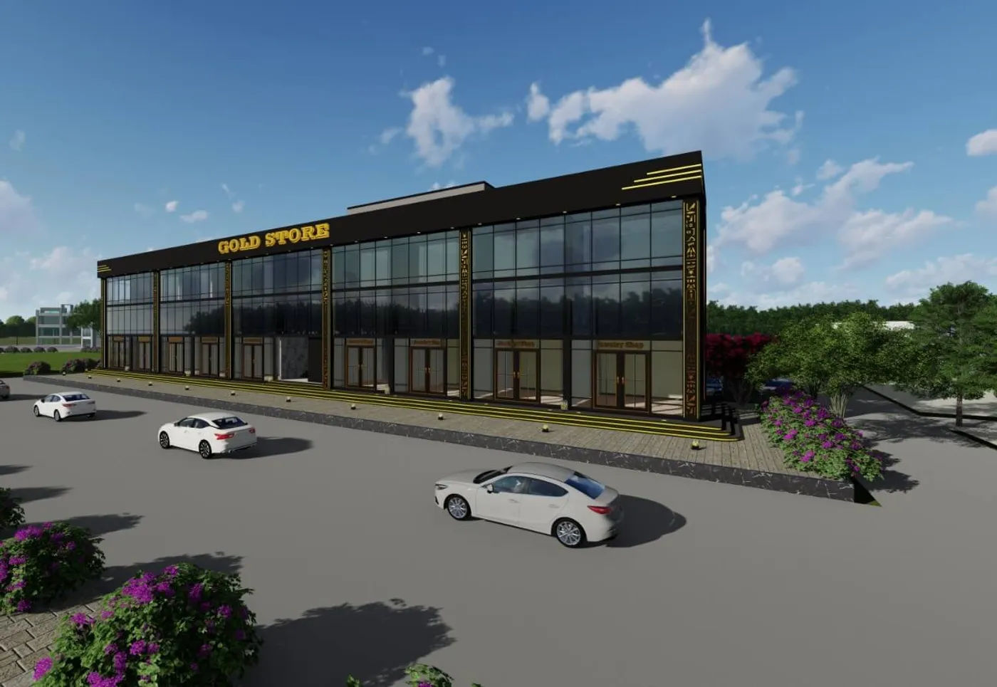 Gold Store Mall - Architectural Detail perspective 3