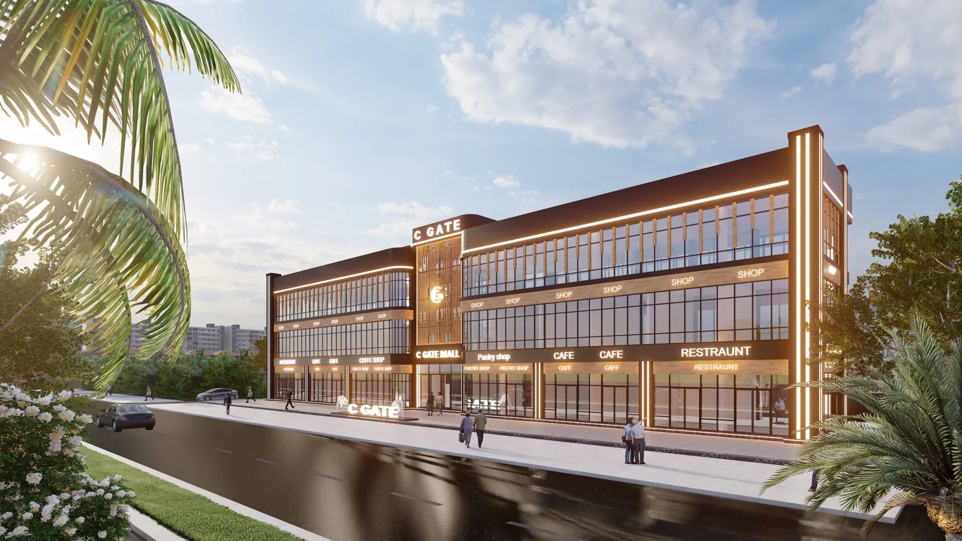 C Gate Mall - Architectural Detail perspective 3