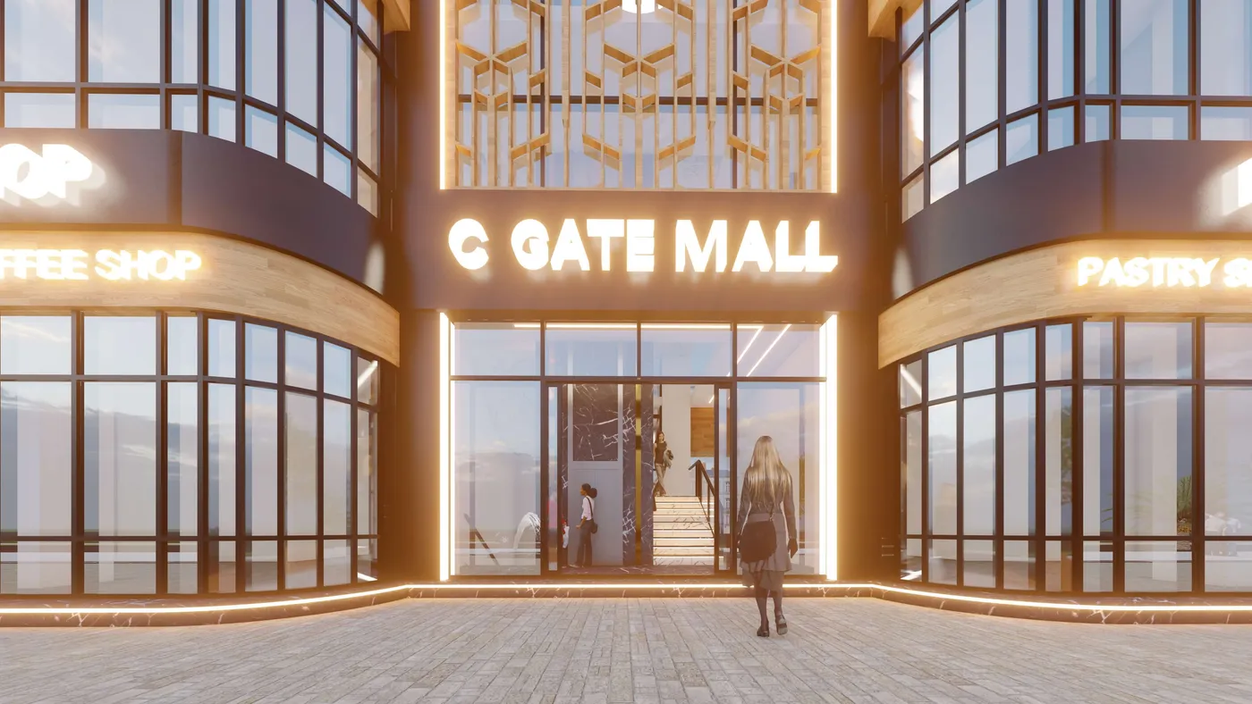 C Gate Mall - Architectural Detail perspective 4