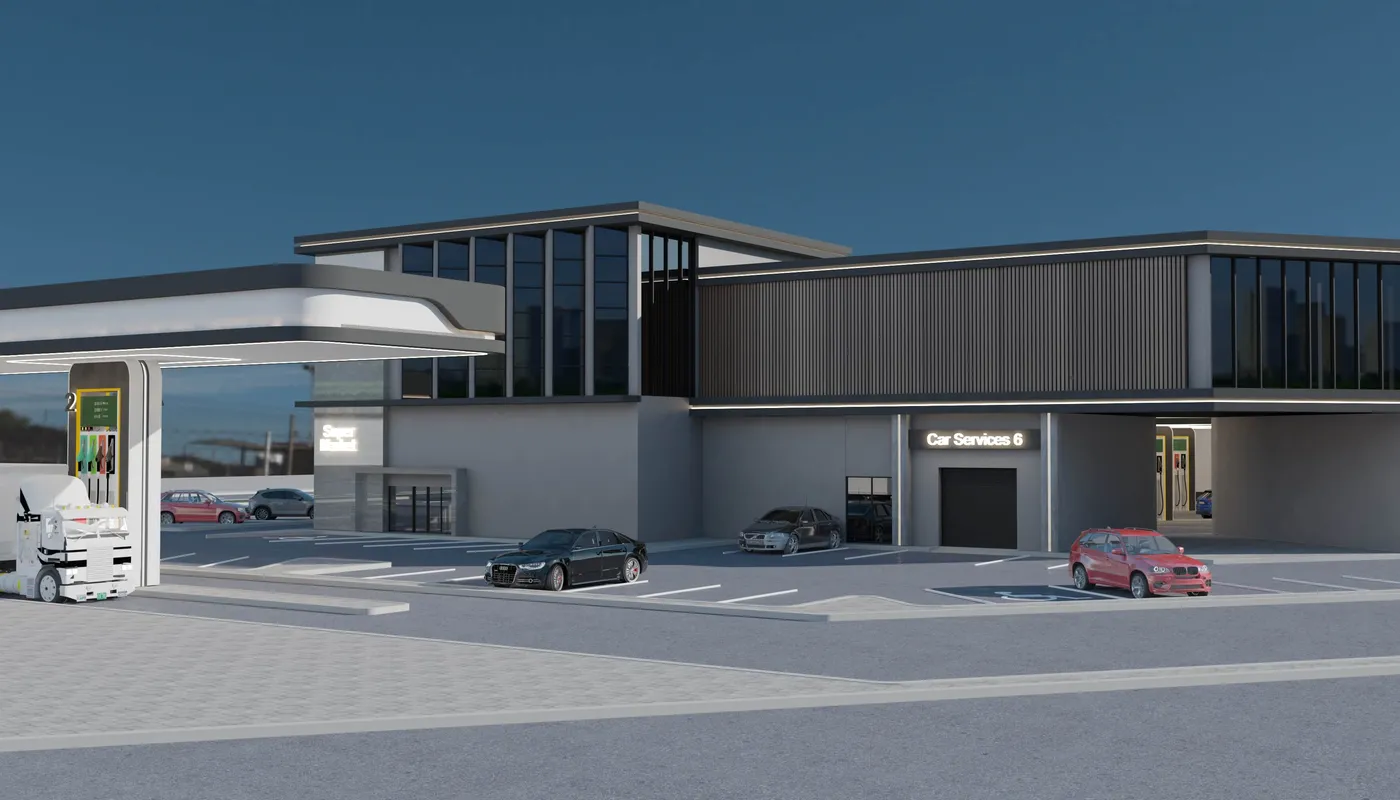 Gas Station - Architectural Detail perspective 4