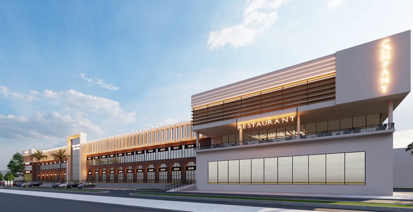 Strip Mall - Architectural Detail perspective 2