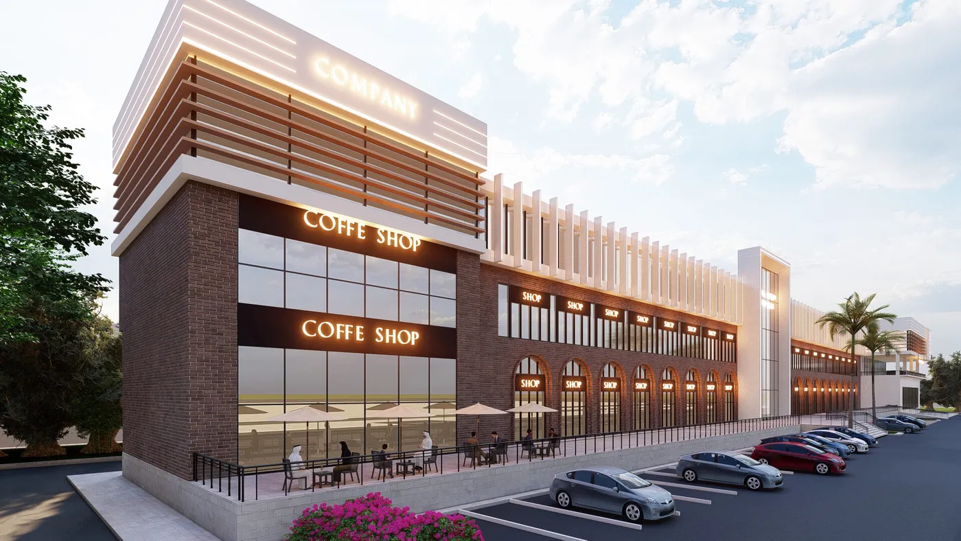 Strip Mall - Architectural Detail perspective 3